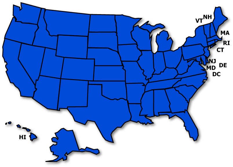 Map of United States (35478 bytes)